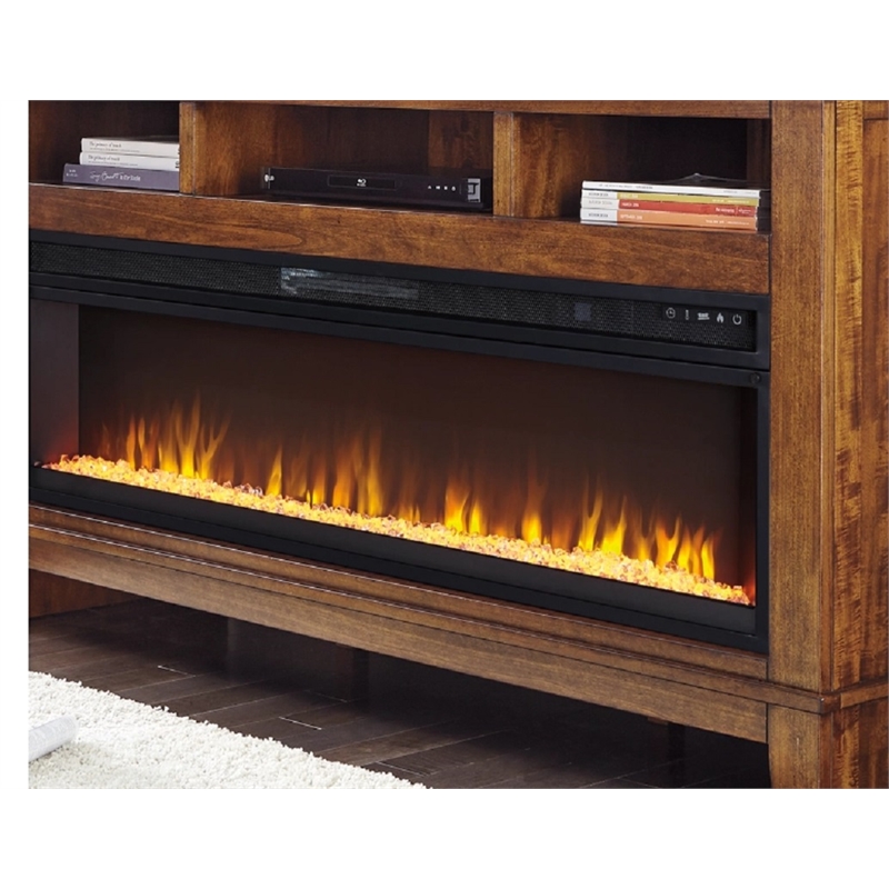 Bowery Hill Modern / Contemporary Electric Fireplace Insert in Black