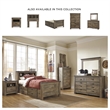 Bowery Hill Contemporary Wood Twin Bookcase Headboard in Brown