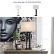 Bowery Hill Contemporary Metal Table Lamp in Bronze (Set of 2)