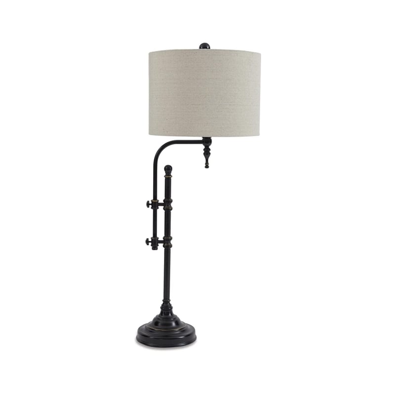Bowery Hill Modern / Contemporary Metal Floor Lamp in Black Finish