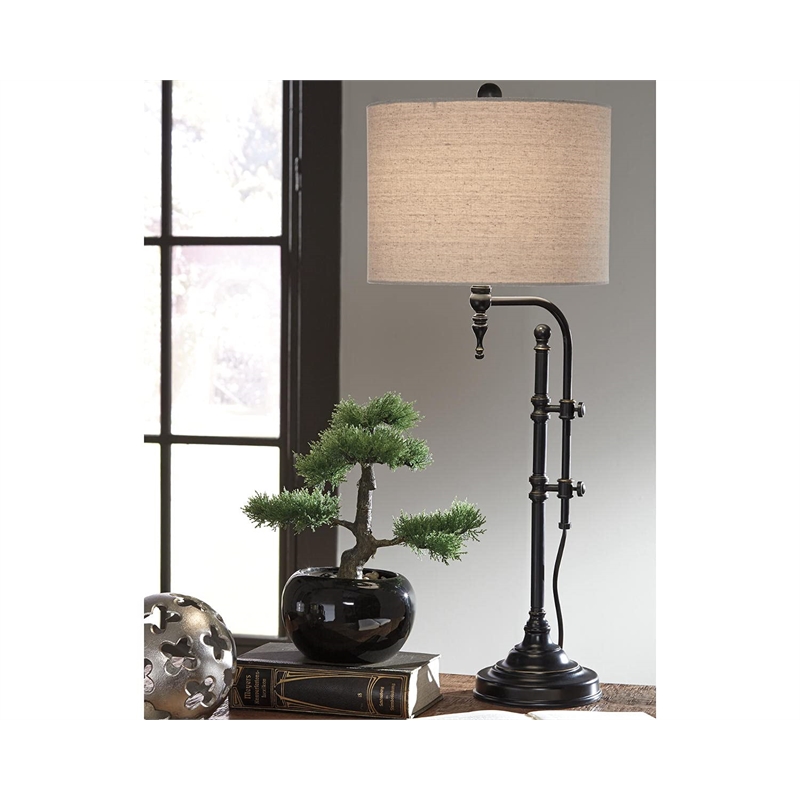 Bowery Hill Modern / Contemporary Metal Floor Lamp in Black Finish