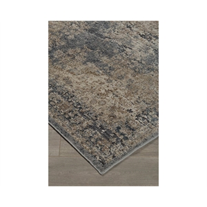 Bowery Hill Modern / Contemporary 5' x 7' Rug in Blue and Tan