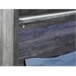 Bowery Hill Contemporary Twin LED Panel Headboard in Smokey Gray