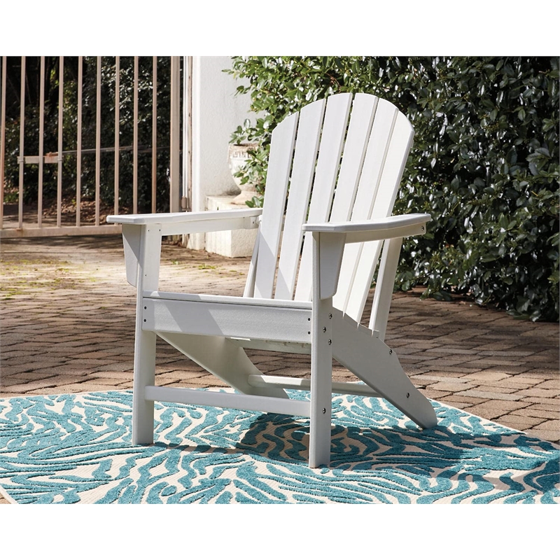 Bowery Hill Modern / Contemporary Adirondack Chair in White Finish