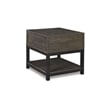 Bowery Hill Contemporary 1 Drawer End Table in Grayish Brown
