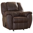 Bowery Hill Modern / Contemporary Rocker Recliner in Walnut Finish