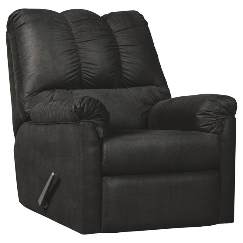 Bowery Hill Modern / Contemporary Rocker Recliner in Black Finish