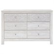 Bowery Hill Modern / Contemporary 6 Drawer Dresser in Whitewash