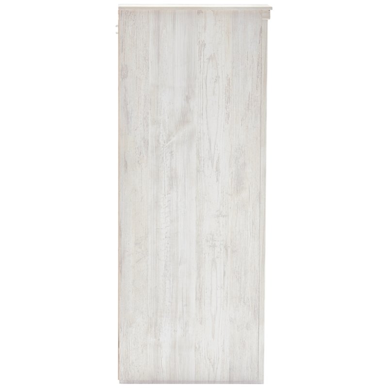 Bowery Hill Modern / Contemporary 6 Drawer Dresser in Whitewash