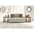 Bowery Hill Contemporary Corner-blocked Frame Loveseat in Stone