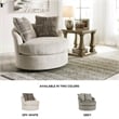 Bowery Hill Modern / Contemporary Swivel Accent Chair in Stone