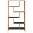 Bowery Hill Modern / Contemporary 5 Shelf Etagere in Gold Finish