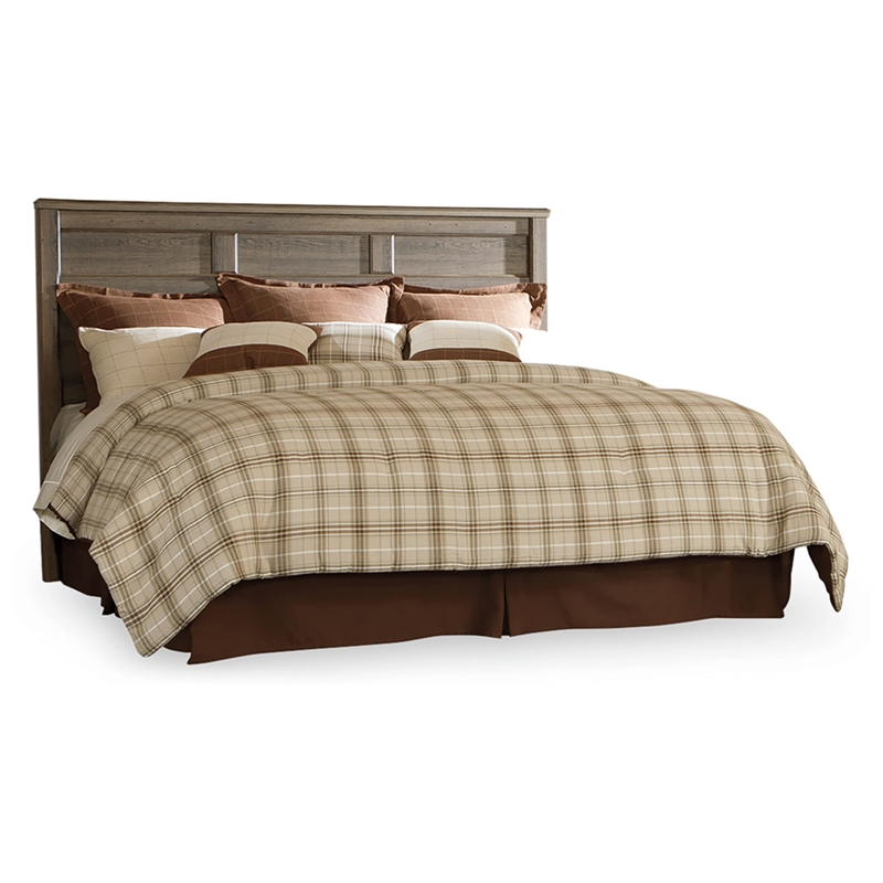 Bowery Hill Modern King California King Panel Headboard in Brown