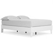 Bowery Hill Modern Engineered Wood Full Platform Bed in White