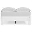 Bowery Hill Modern Engineered Wood Full Platform Bed in White