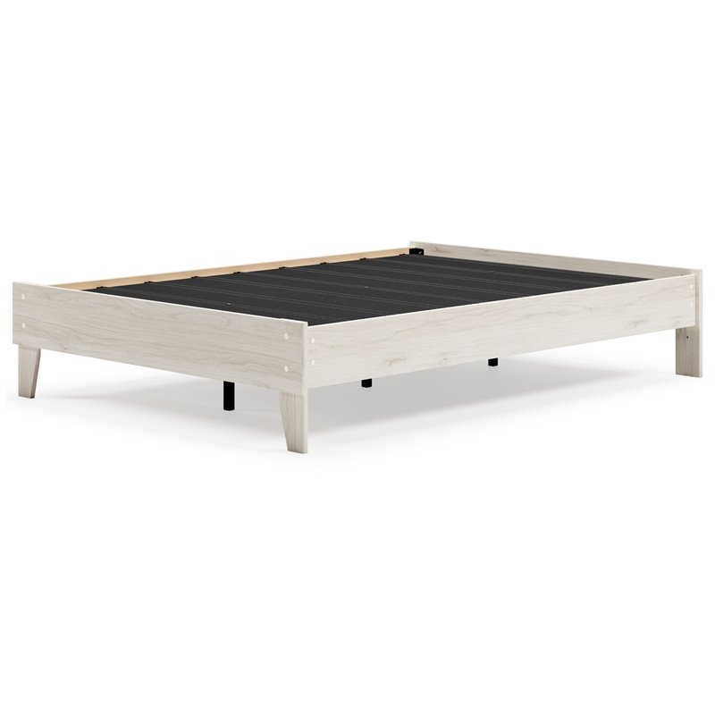 Bowery Hill Modern Engineered Wood Full Platform Bed in Natural