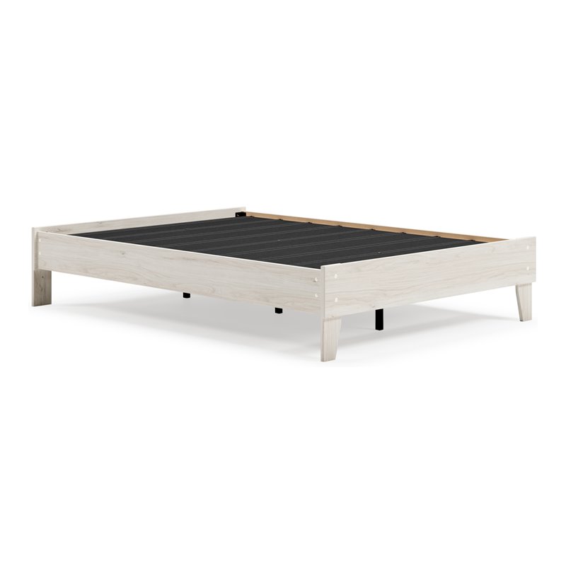 Bowery Hill Modern Engineered Wood Full Platform Bed in Natural