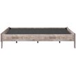 Bowery Hill Modern Engineered Wood Full Platform Bed in Whitewash