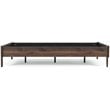Bowery Hill Modern Engineered Wood Full Platform Bed in Brown