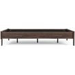 Bowery Hill Modern Engineered Wood Full Platform Bed in Brown