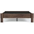 Bowery Hill Modern Engineered Wood Full Platform Bed in Brown