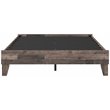 Bowery Hill Modern Engineered Wood Queen Platform Bed in Gray