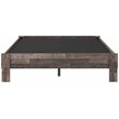 Bowery Hill Modern Engineered Wood Queen Platform Bed in Gray