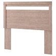 Bowery Hill Modern Engineered Wood Full Panel Headboard in Gray