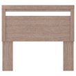 Bowery Hill Modern Engineered Wood Full Panel Headboard in Gray