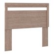 Bowery Hill Modern Engineered Wood Full Panel Headboard in Gray
