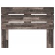 Bowery Hill Modern Engineered Wood Queen Panel Headboard in Gray