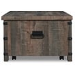 Bowery Hill Modern Wood Lift Top Cocktail Table in Brown & Black