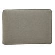 Bowery Hill Contemporary Fabric Ottoman in Gray & Brown Finish