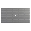 Bowery Hill Modern Outdoor Plastic Dining Table in Gray and White