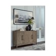 Bowery Hill Contemporary Engineered Wood Dining Server in Light Gray