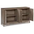 Bowery Hill Contemporary Engineered Wood Dining Server in Light Gray