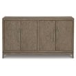 Bowery Hill Contemporary Engineered Wood Dining Server in Light Gray