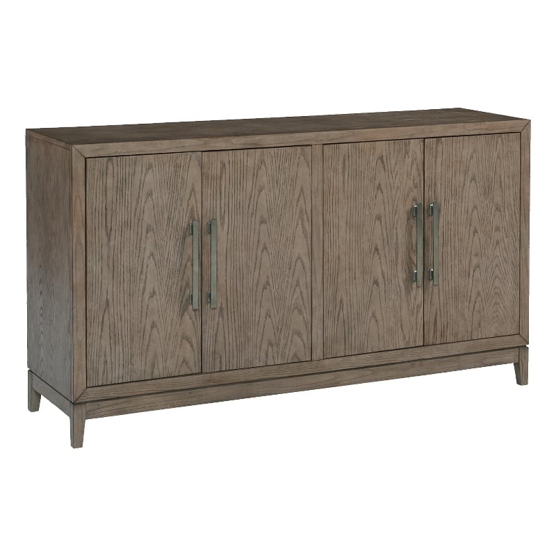 Bowery Hill Contemporary Engineered Wood Dining Server in Light Gray