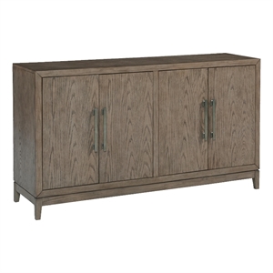 Bowery Hill Contemporary Engineered Wood Dining Server in Light Gray