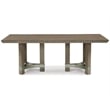 Bowery Hill Modern Rectangular Wood Dining Table in Light Gray