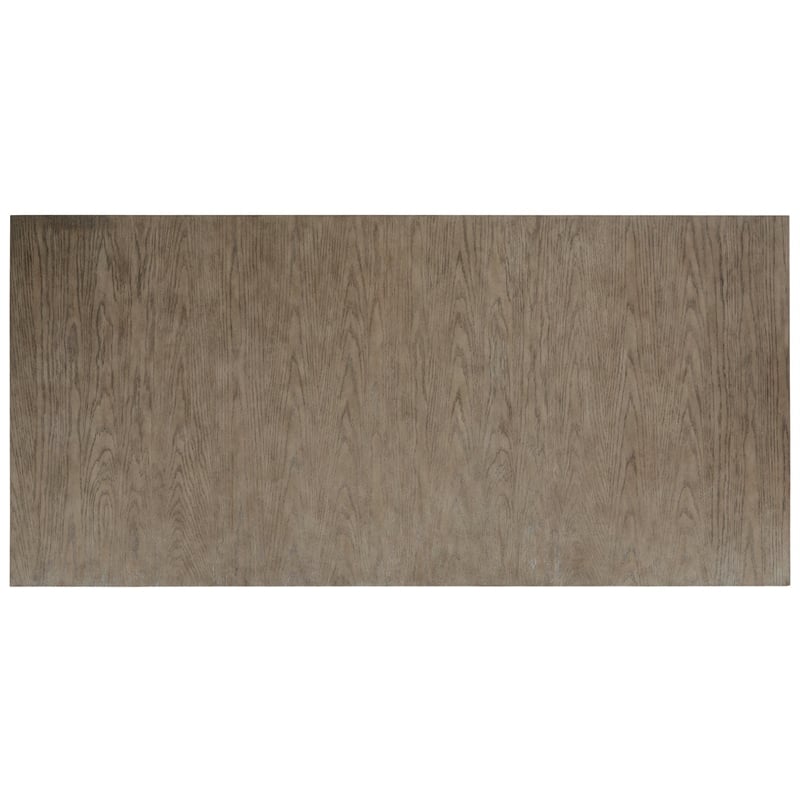 Bowery Hill Modern Rectangular Wood Dining Table in Light Gray