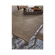 Bowery Hill Modern Rectangular Wood Dining Table in Light Gray