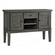 Bowery Hill Contemporary Wood Dining Server in Antiqued Gray