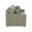 Bowery Hill Modern / Contemporary Fabric & Wood Sofa in Light Gray