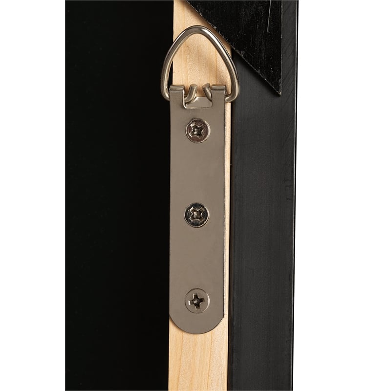 Bowery Hill Modern Acrylic Plastic Wall Art in Black and White