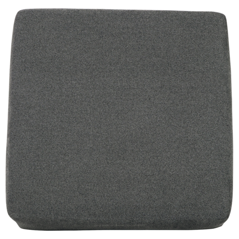 Bowery Hill Corner-blocked Frame Charcoal Oversized Accent Ottoman