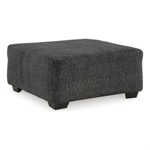 Bowery Hill Corner-blocked Frame Gray Oversized Accent Ottoman