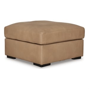 Bowery Hill Corner-blocked Frame Toffee Oversized Accent Ottoman