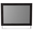 Bowery Hill Contemporary Charcoal Engineered Wood Frame Bedroom Mirror