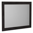 Bowery Hill Contemporary Charcoal Engineered Wood Frame Bedroom Mirror